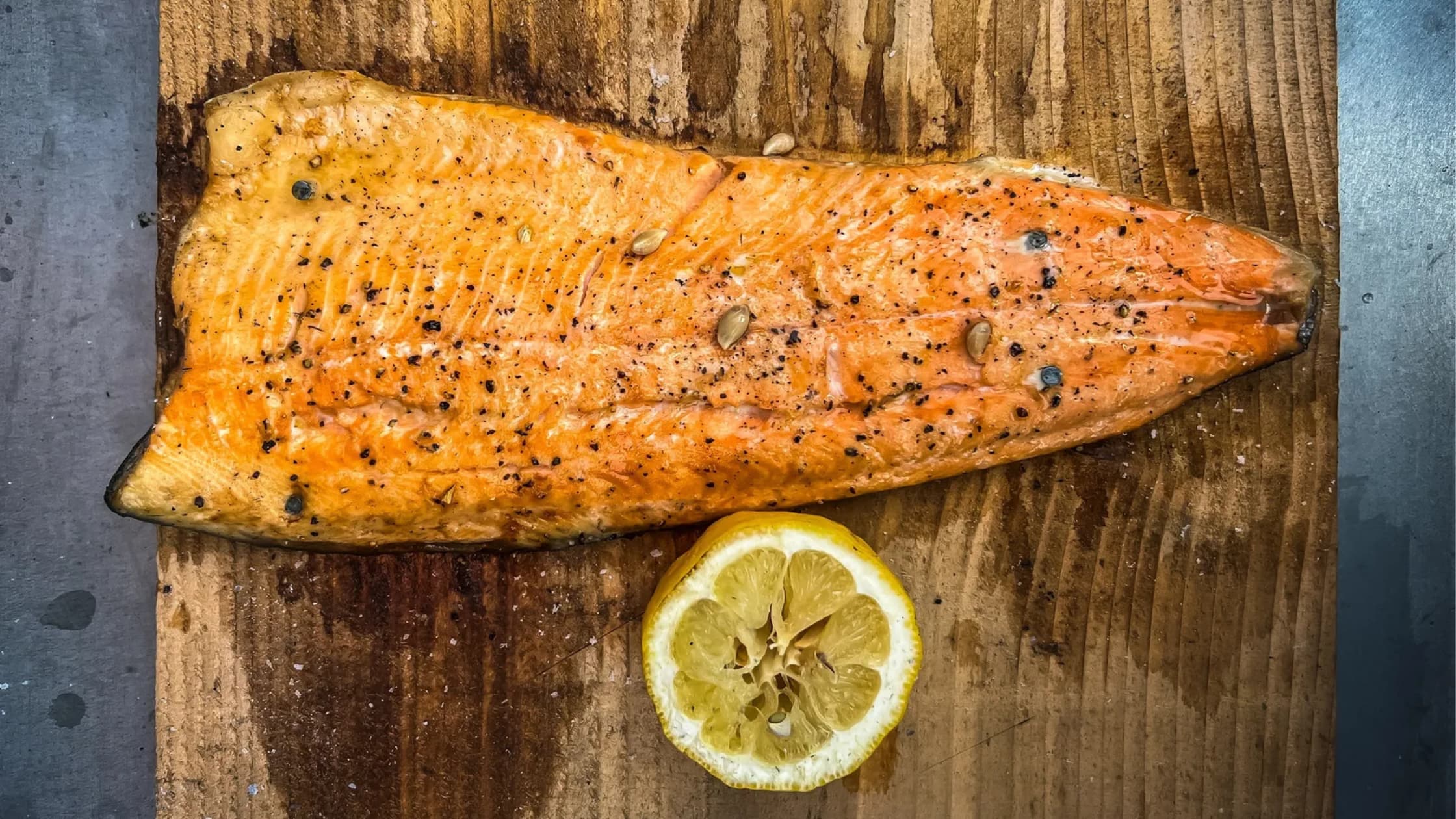 Cedar Plank Salmon - Hunter Gather Cooking