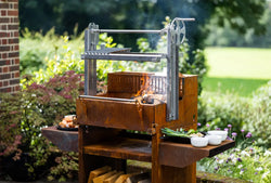 Asado Cor-Ten Woodstore stand