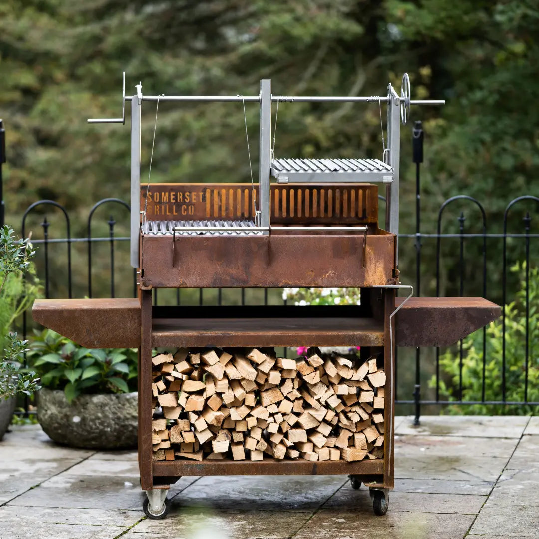 Premium Photo  Parrilla argentina traditional barbecue made with ember  straight from the wood